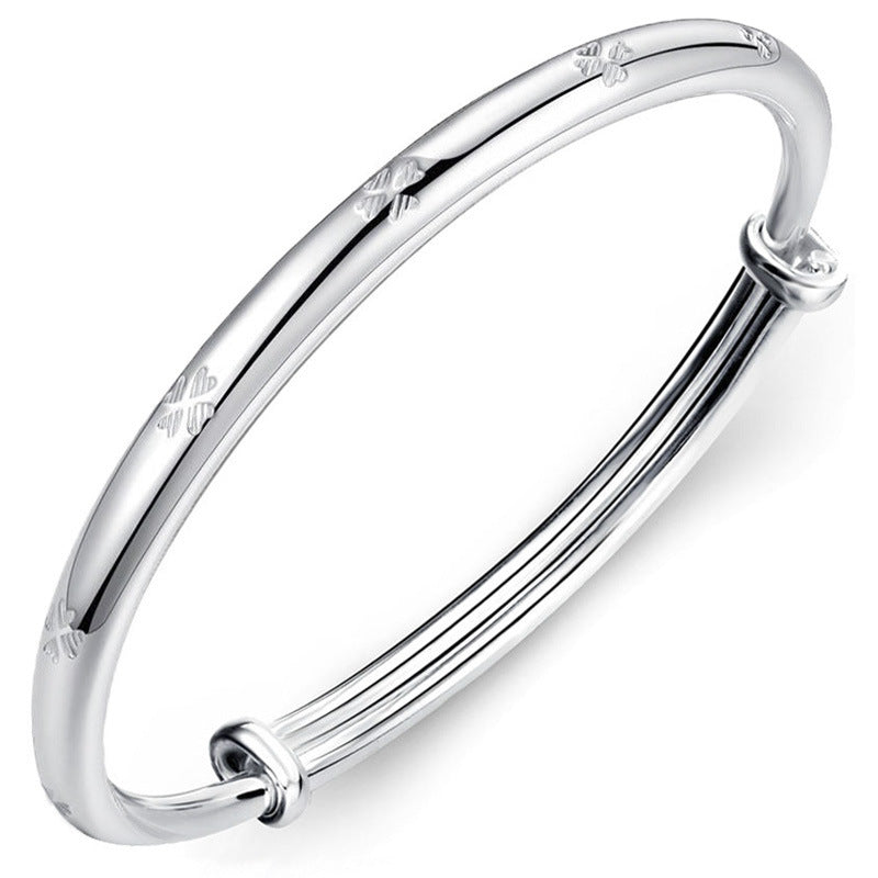 Women's Sier Korean Solid Fashion For Girlfriend Bracelets