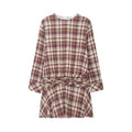 Women Clothing Summer Fashionable Plaid Mini Dress