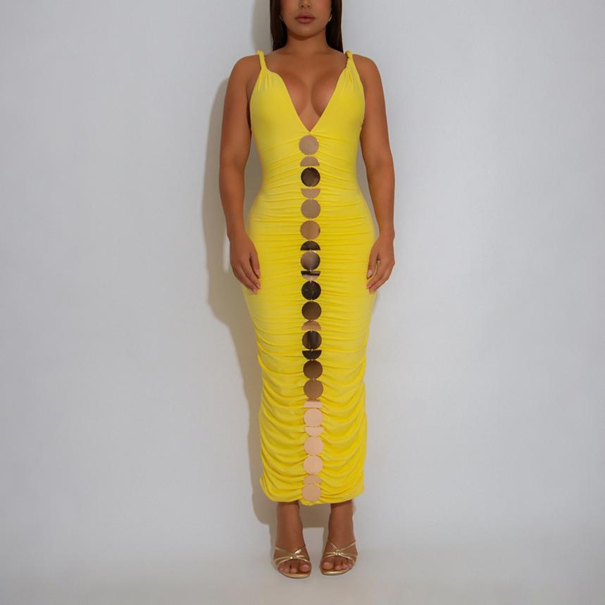 Women Clothing Sleeveless Sling Sheath Sexy Dress Fashionable Sleeveless Maxi Dress