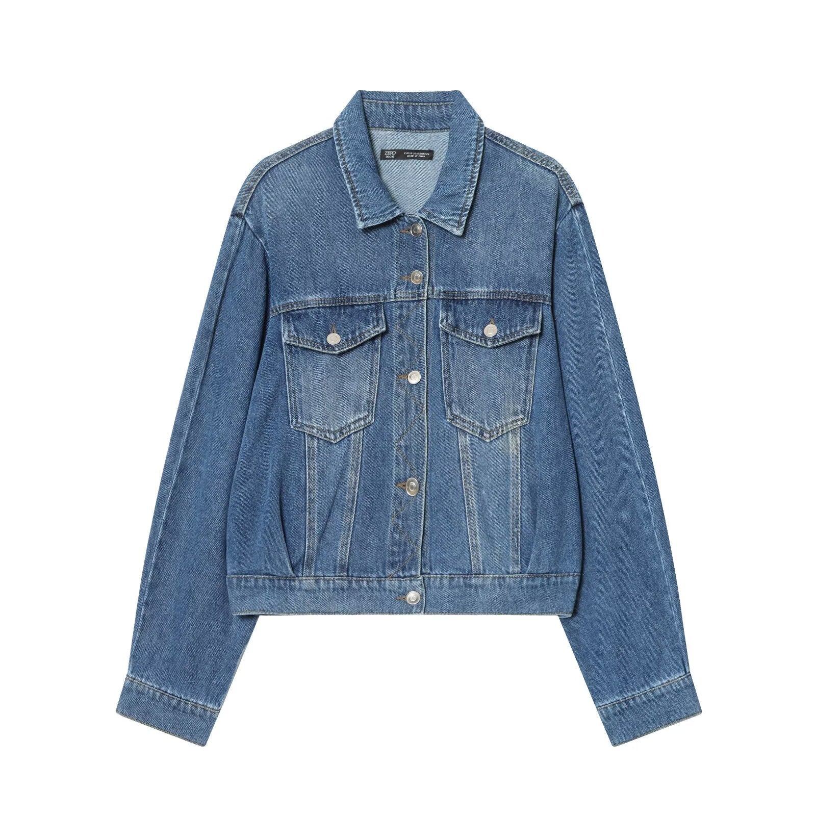 Autumn Winter Women Clothing Design Slimming Fashionable Casual Denim Jacket Coat Women