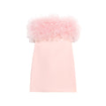 Women Clothing Summer Graceful Fashionable Slim Fit Fluffy Silk Net Short Dress
