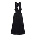Women Clothing Summer French Hollow Out Cutout Embroidered Halter Sleeveless Dress