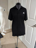 Adidas Black Men's Tennis Athletic Henley Short Sleeve Shirt Large