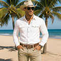 Mens Fashionable Loose-Fit Lapel Shirt For Summer