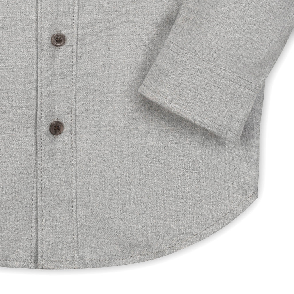 Organic Flannel Shirt with Elbow Patches