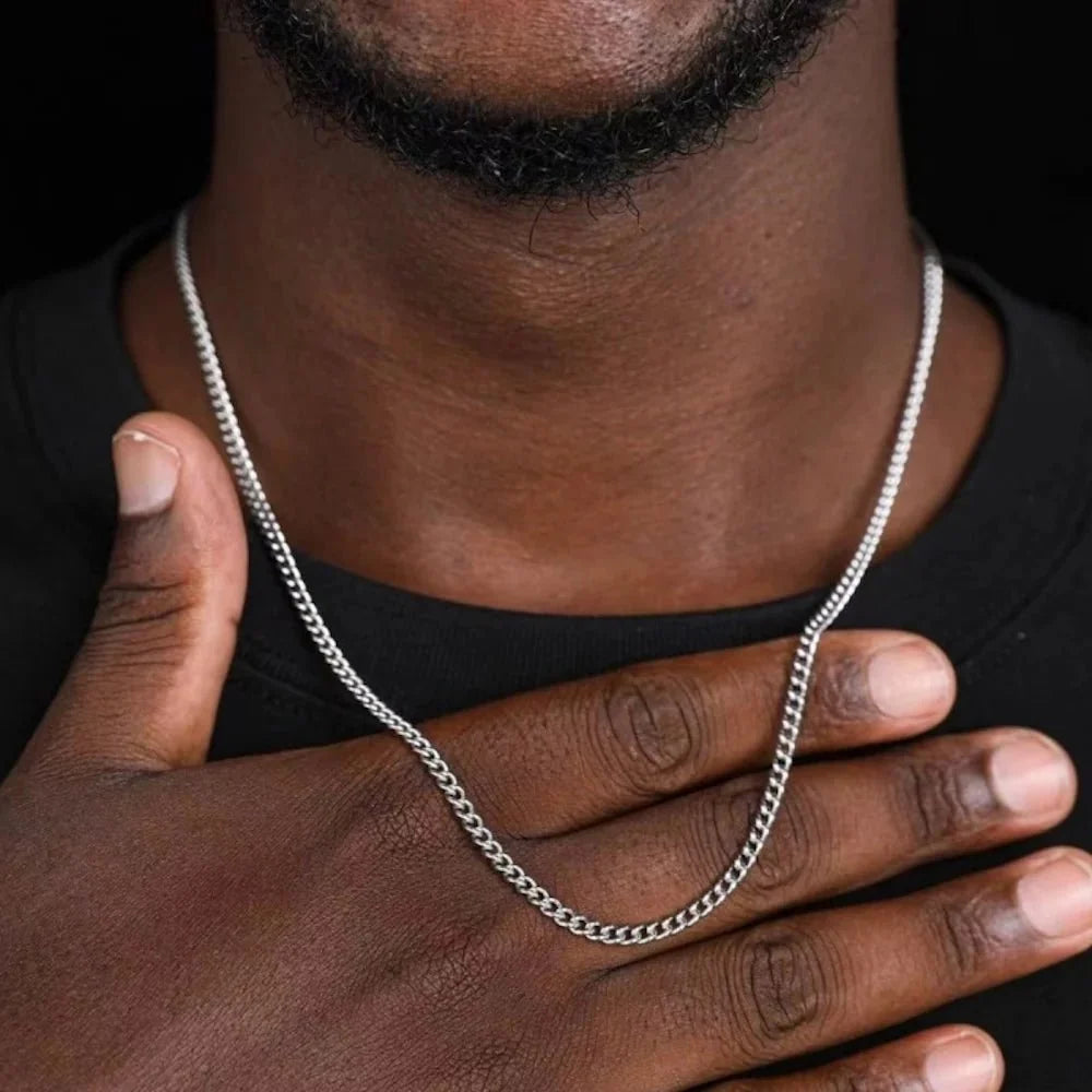 3mm Men's Cuban Chain Necklace | Stainless Steel Link Chain Jewelry