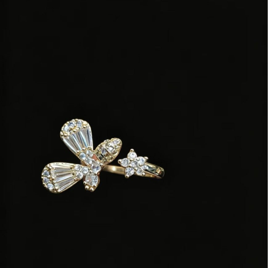 Fashionable Instagram-style Zircon Ring For Women