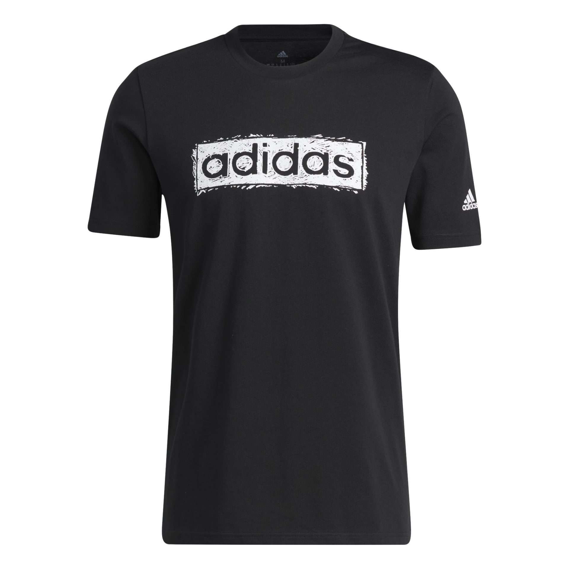adidas Men's Sketch Linear Graphic T-Shirt - Black