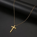 Stainless Steel Necklaces Classic Cross Jesus Fashion Large Style Man Chain Necklace For Women Jewelry Collar Pendant Gifts NEW