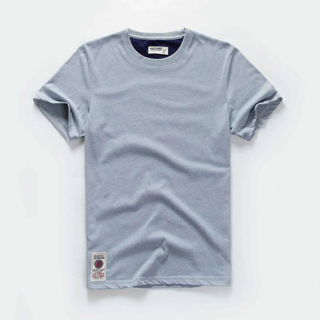 Classic Cotton Men's Solid O-Neck Tee