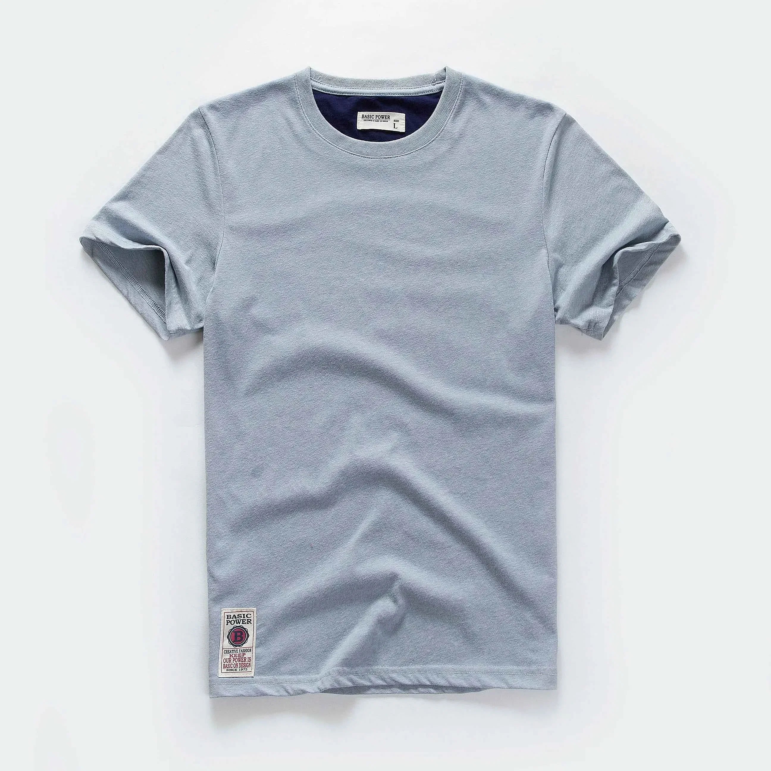Classic Cotton Men's Solid O-Neck Tee
