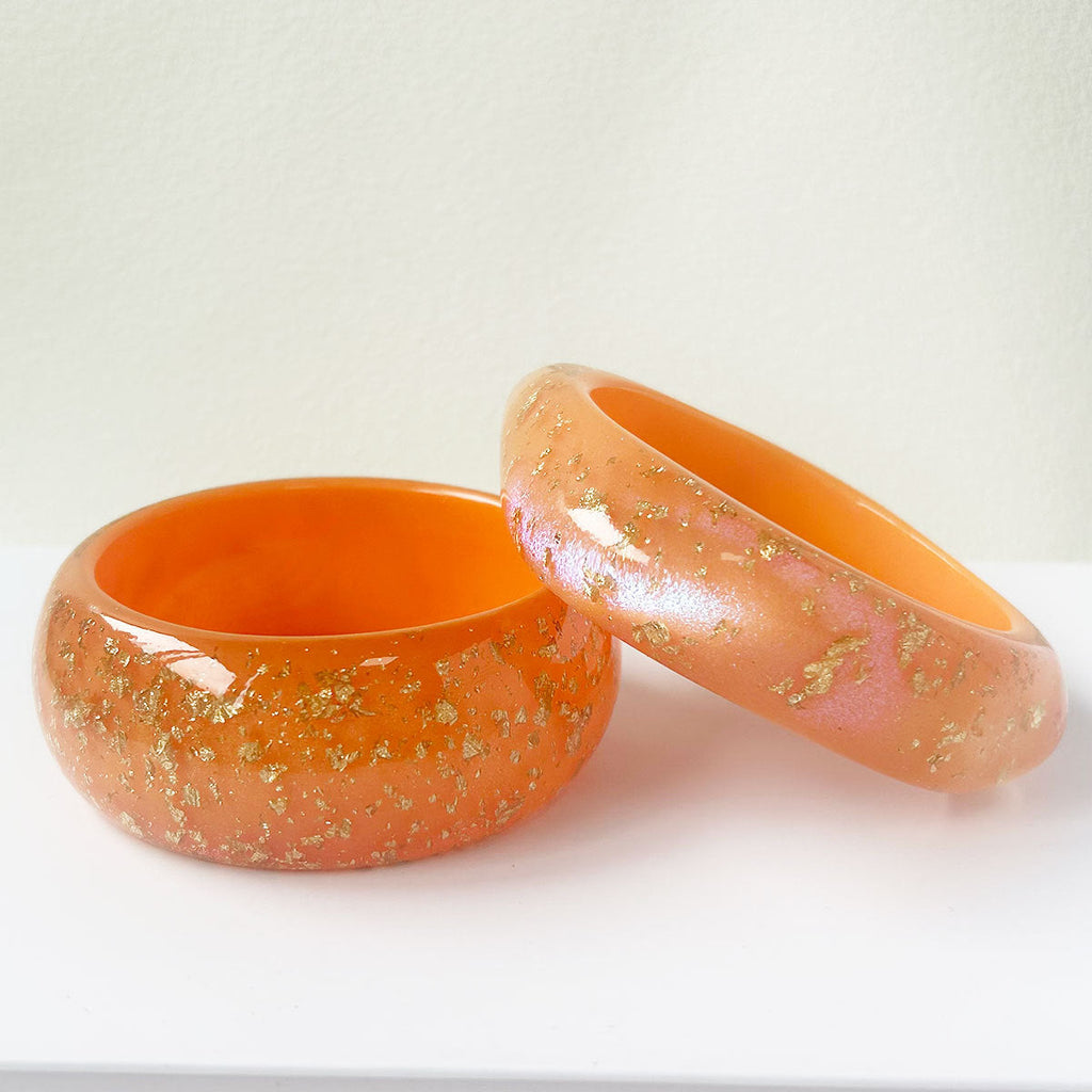 Women's Geometric Circle Irregular Gold Foil Resin Fashion Simple Niche Temperament Bracelets