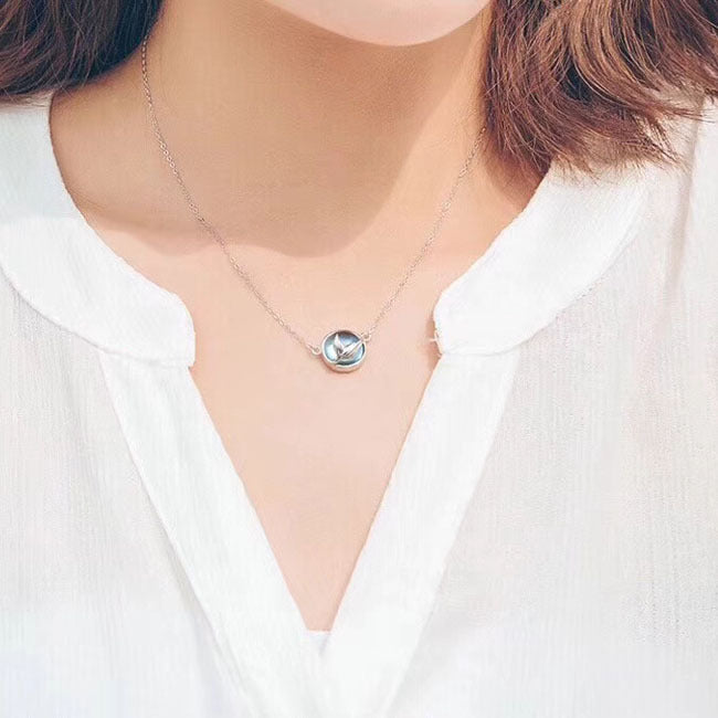 Women's Cold Style Sterling Diamond Inlaid Clavicle Chain Necklaces