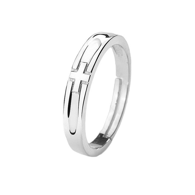 Women's & Men's Couple Pair Of Fashionable Simple Valentine's Day Gift Ring