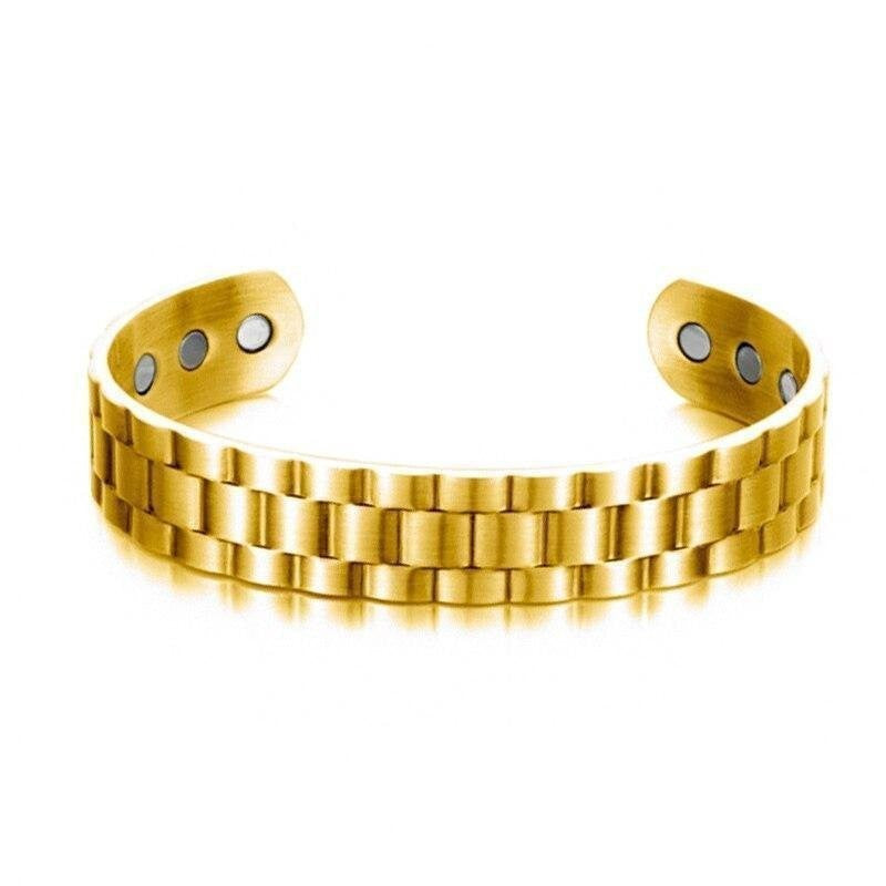 Men's Stylish Opening Adjustable Magnet Geometric Mesh Bracelet