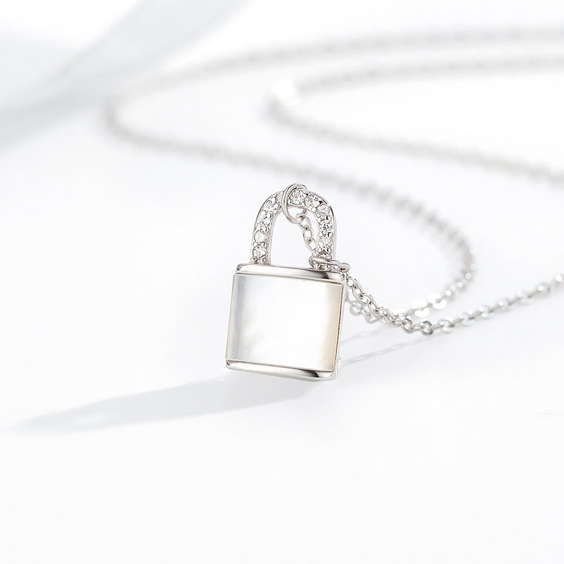 Women's Lock Fashion Sterling Niche Head Shell Necklaces