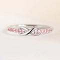 Women's Infinite Symbol Copper Inlaid Zircon Fashion Rings