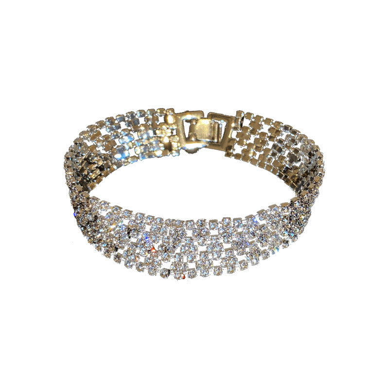 Women's Fashionable Dazzling Diamond For Exaggerated Personalized Bracelets