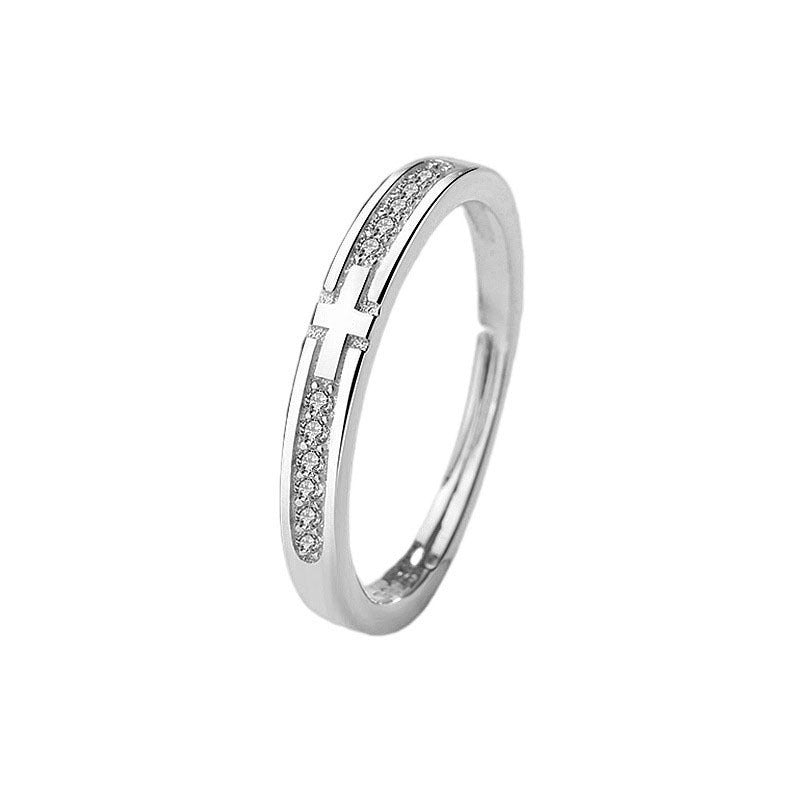 Women's & Men's Couple Pair Of Fashionable Simple Valentine's Day Gift Ring