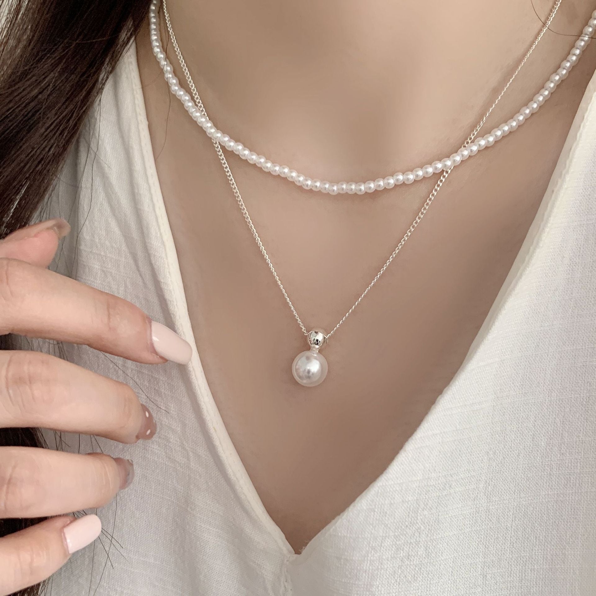 Women's Fashion Elegance Creativity Versatile Korean Style Simple Clavicle Chain Artistic Necklace
