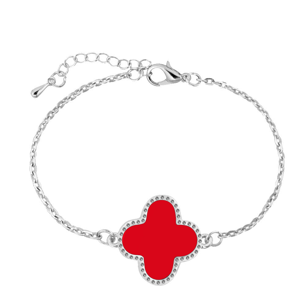 Women's Clover Single Versatile Korean Style Fashion Bracelet