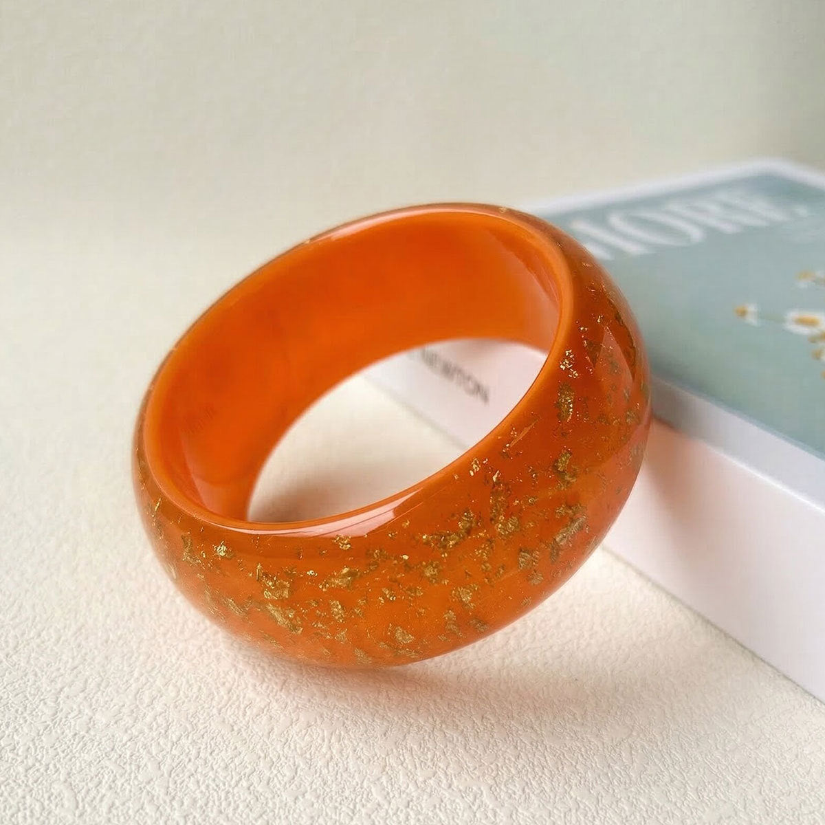 Women's Geometric Circle Irregular Gold Foil Resin Fashion Simple Niche Temperament Bracelets