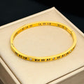 Women's & Men's Titanium Steel Fashion Personality Roman Characters Bracelets