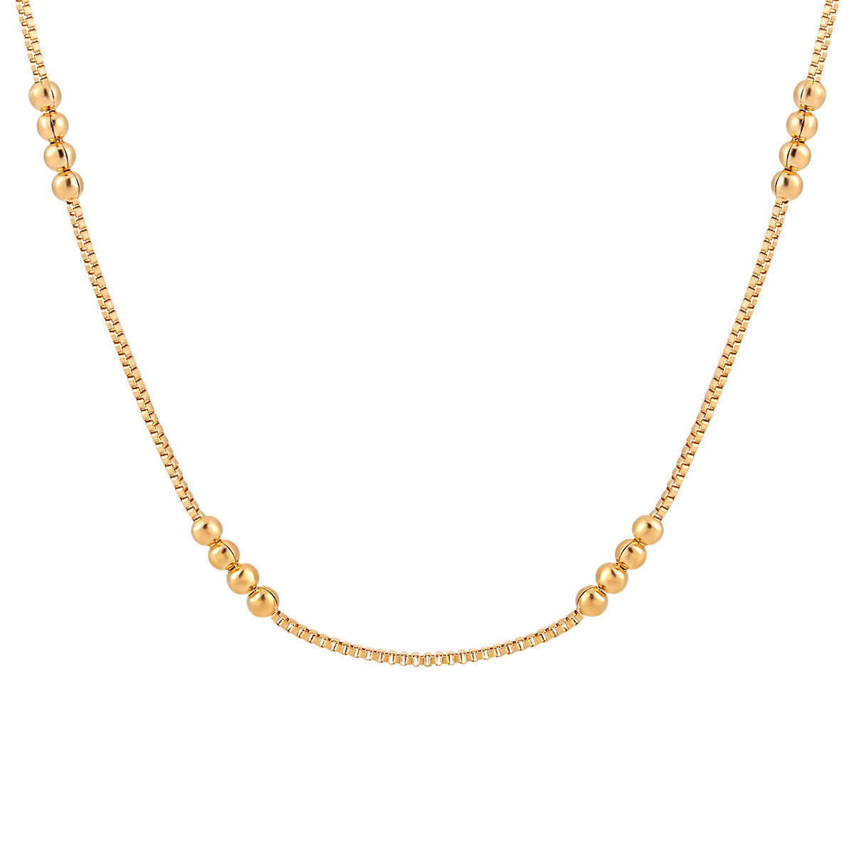 Women's Buckle Room Bead Fashion Electroplated Clavicle Necklaces