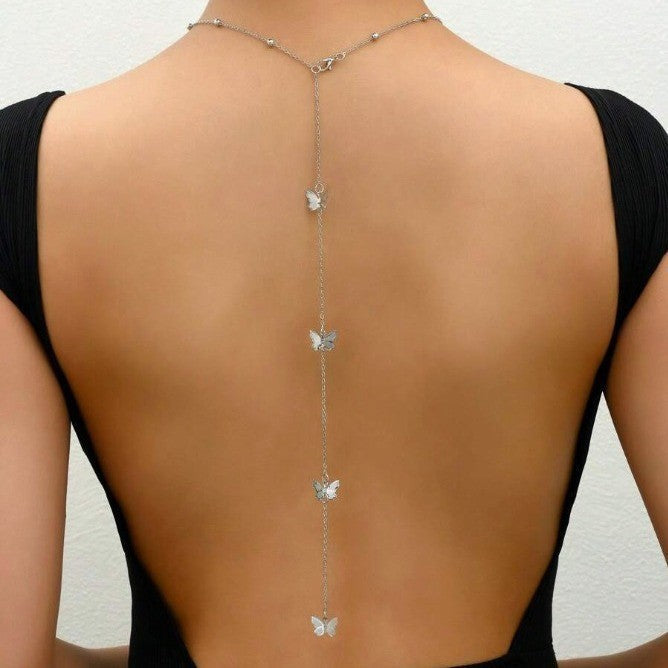 Women's Alloy Sexy Back Chain Fashion Minimalist Bowknot Necklaces