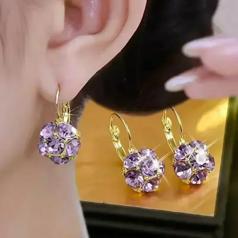 Colorful Flower Butterfly Earrings Seven-piece Set For Women Fashion Personalized Daily Accessory Party Jewelry Birthday Gifts