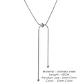 SUNIBI Fashion Stainless Steel Necklace for Woman Personality Infinity Cross Pendant Gold Color Necklaces on Neck Women Jewelry