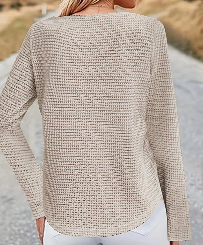 Elegant Casual Woman T-Shirt Fashion Loose T-Shirt Woman Temperament Long sleeve T-Shirt Holiday Weekend