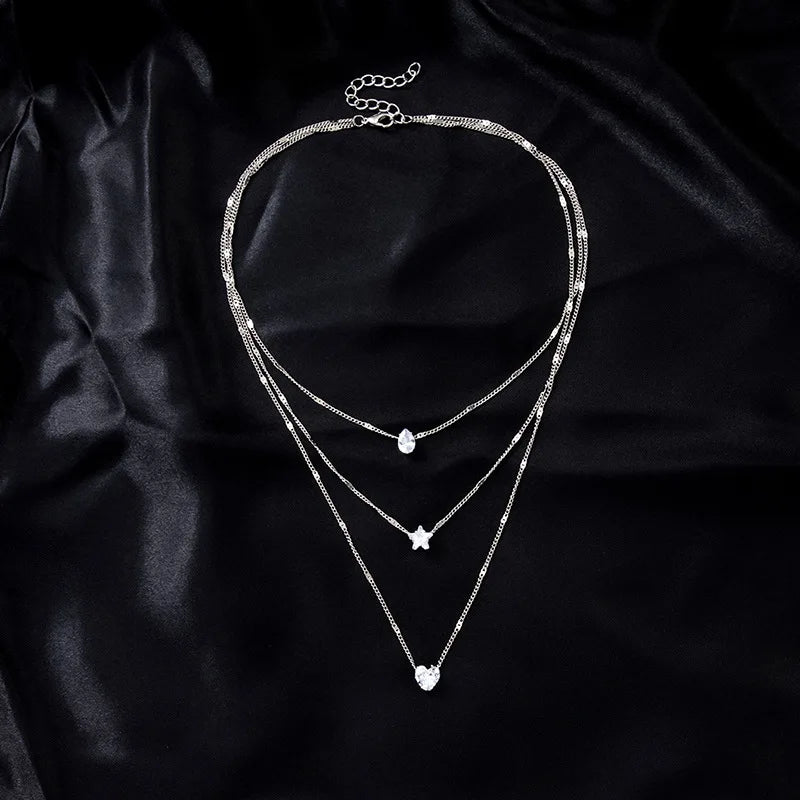 Fashion Imitation Pearls Necklace For Women Gold & Silver Color Adjustable Chain Choker Girls Simple Party Jewelry Accessories