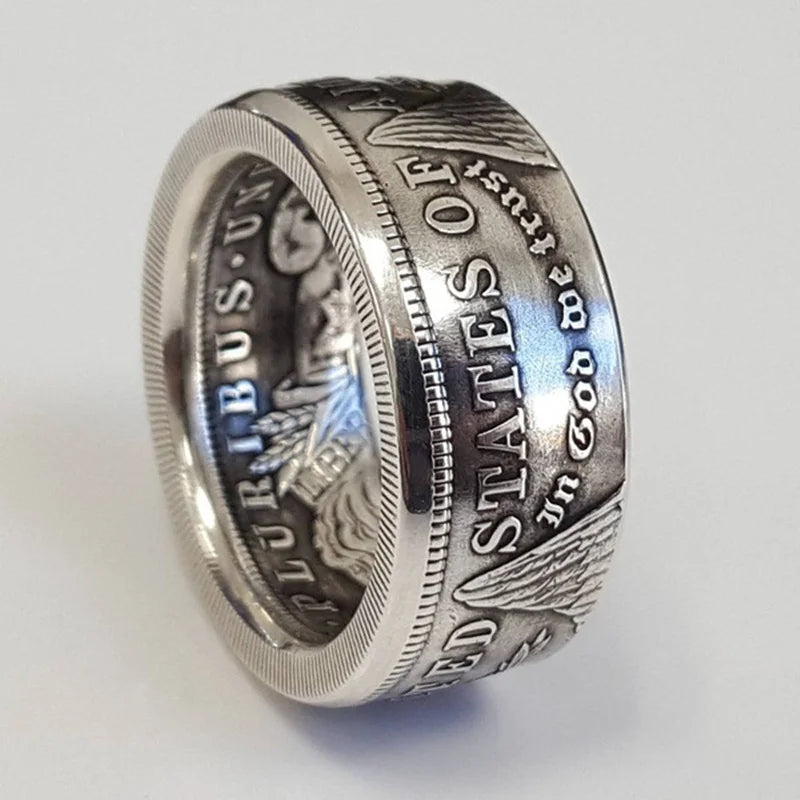 Vintage S925 Sterling Silver Ring | Classic Motto Design for Men