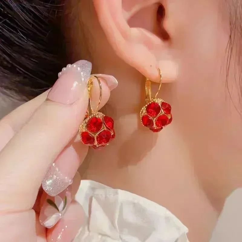 Colorful Flower Butterfly Earrings Seven-piece Set For Women Fashion Personalized Daily Accessory Party Jewelry Birthday Gifts