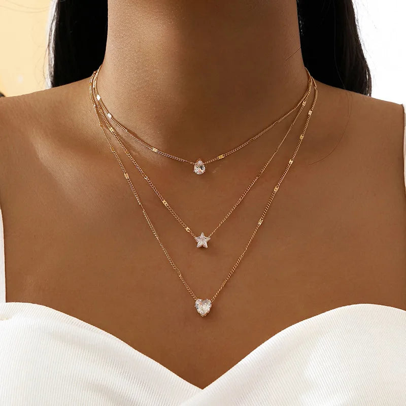 Fashion Imitation Pearls Necklace For Women Gold & Silver Color Adjustable Chain Choker Girls Simple Party Jewelry Accessories