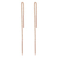 Long Threader Earrings for Women, Thin Linear Earring,Stainless Steel Chain Drop Ear Line , Fashion Korean Jewelry