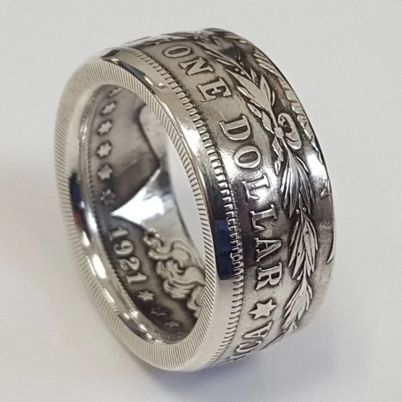 Vintage S925 Sterling Silver Ring | Classic Motto Design for Men