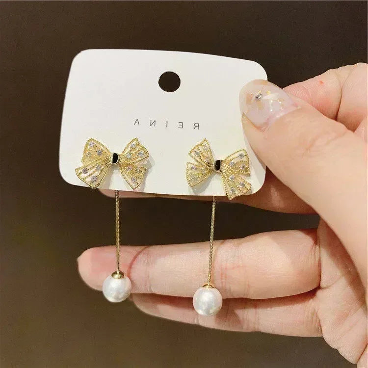 Colorful Flower Butterfly Earrings Seven-piece Set For Women Fashion Personalized Daily Accessory Party Jewelry Birthday Gifts