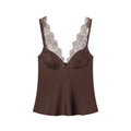 TFMLN Women Lace Splice Sexy Sling Sleeveless Tops 2026 New Fashion Deep V Neck Elegant Outfit Chic Street Casual Clothing