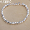 925 Sterling silver Bracelets fashion Jewelry charm women Chain lady wedding 6MM beads factory price