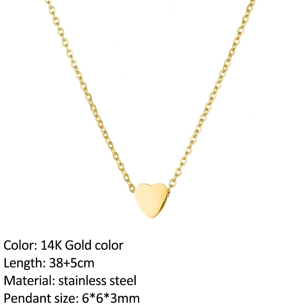 SUNIBI Fashion Stainless Steel Necklace for Woman Personality Infinity Cross Pendant Gold Color Necklaces on Neck Women Jewelry