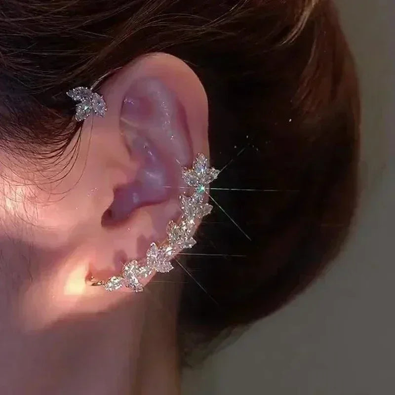 French High-end Brown Crystal Earrings For Women Fashion Luxurious Personalized Daily Accessories Prom jewelry Anniversary Gifts