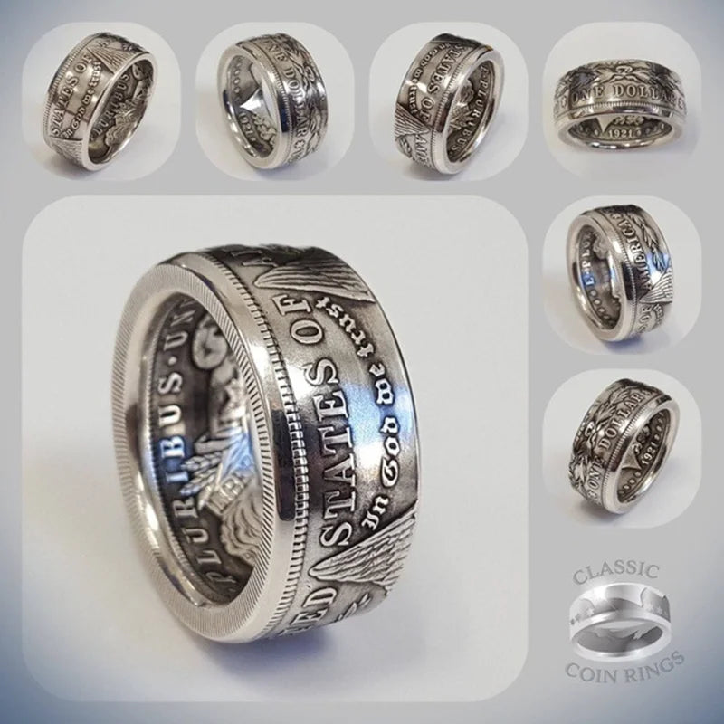 Vintage S925 Sterling Silver Ring | Classic Motto Design for Men