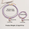 Fashion OL European Style Women Jewelry Set, Niche Rhinestone Inlaid Pendant Pearl Necklace & Matching Bracelet Clavicle Accessories