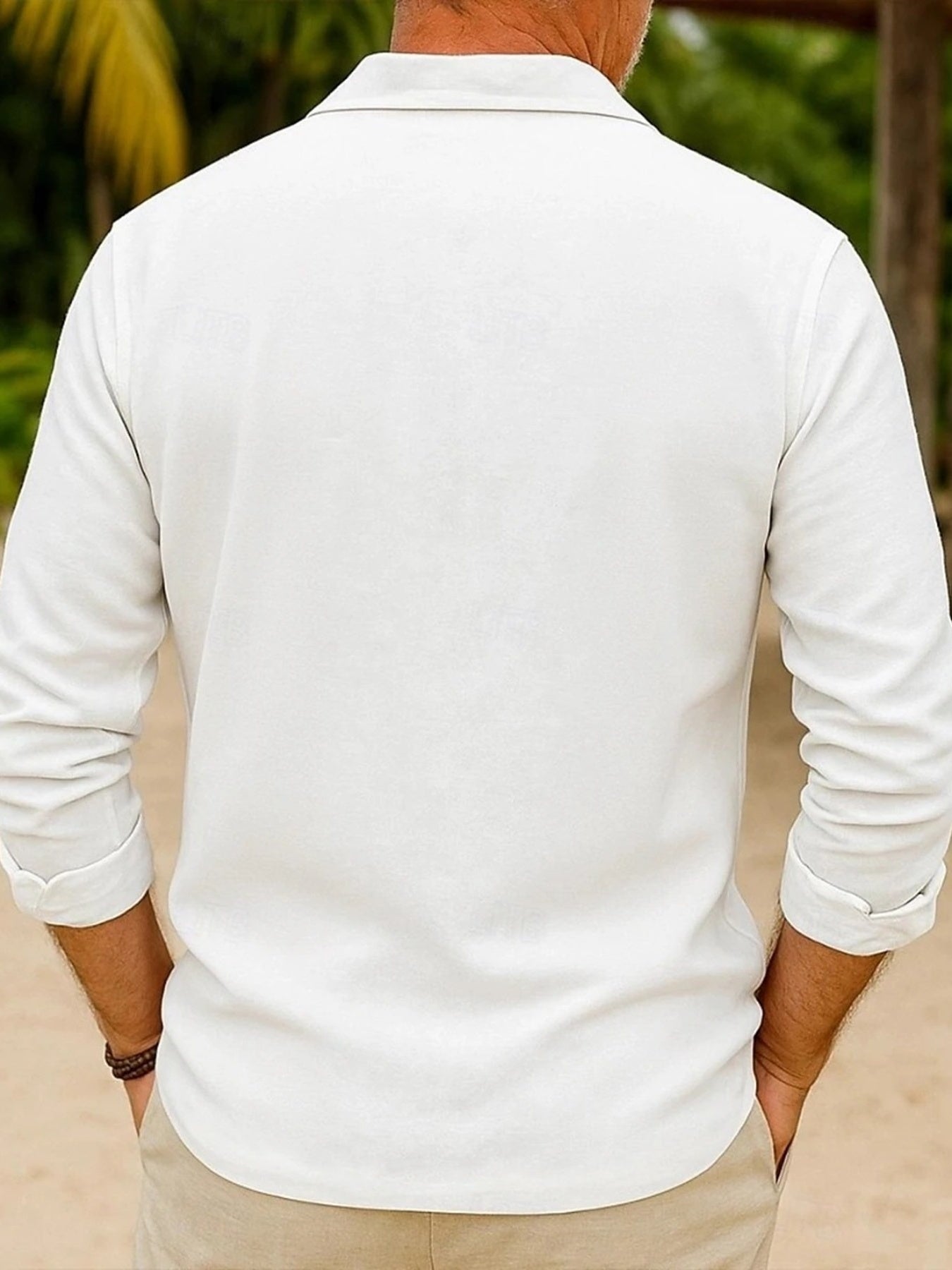 Men's Full Size Button Up Long Sleeve Shirt Plus Size