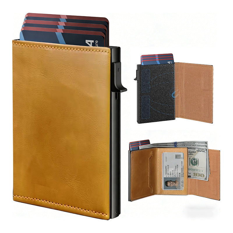 Multi-function Cardholder Carbon-fiber Mens Wallet