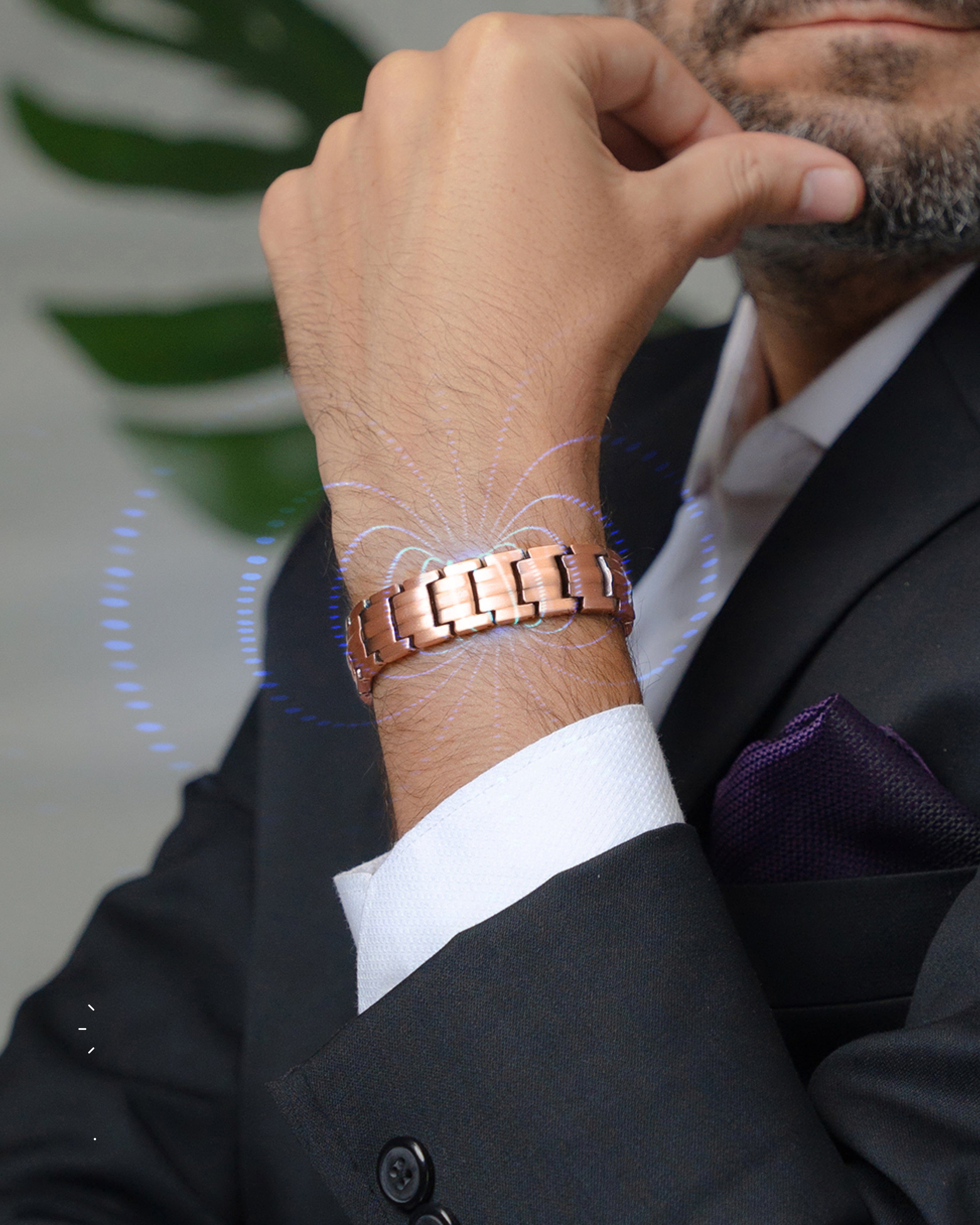 EllipseMAX Magnetic Copper Bracelet for Men
