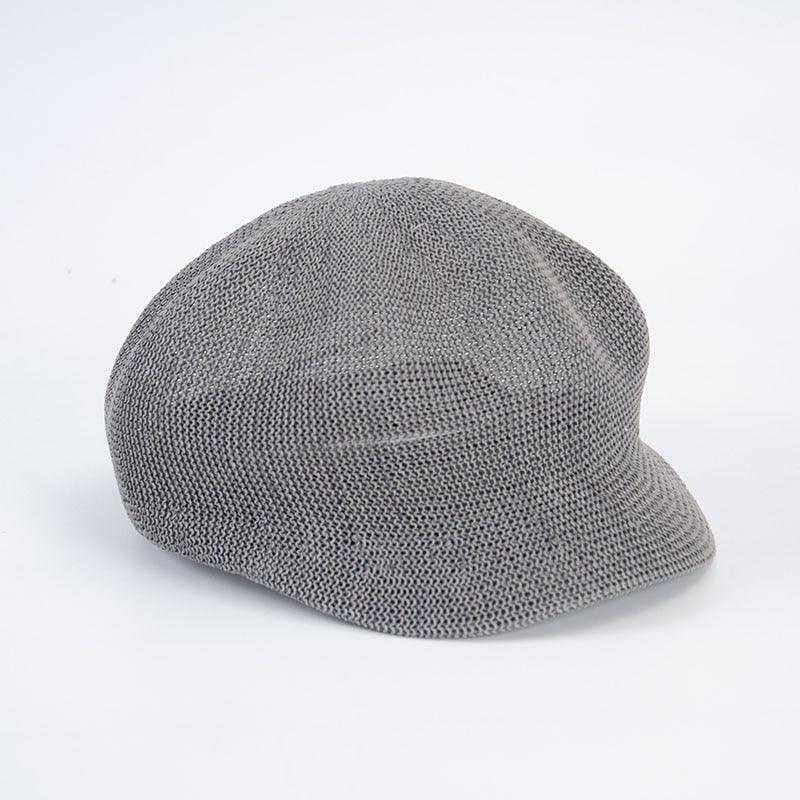Summer Fashion Cap Straw Women Cap Adjustable Beret Mesh Breathable Berets Women Autumn Winter Hat Retro Pure Color Beanie Outdoor Beige Hat 56-58cm